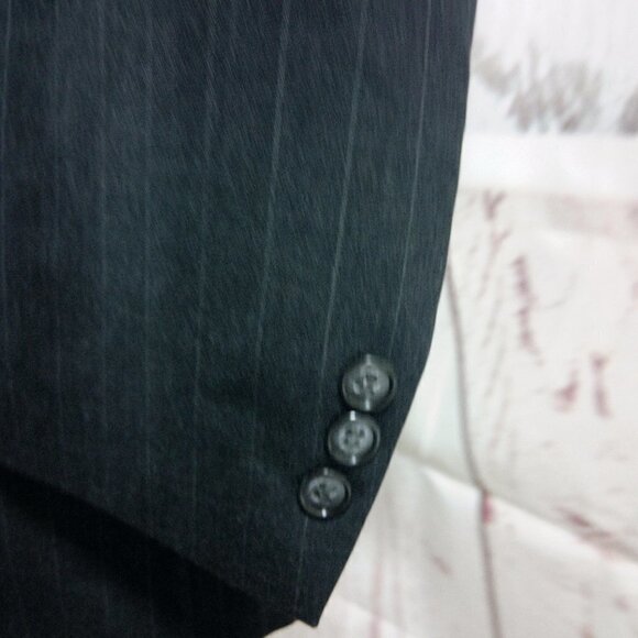 Botany 500 Couture 41R Charcoal Striped 2pc Suit - Picture 5 of 15